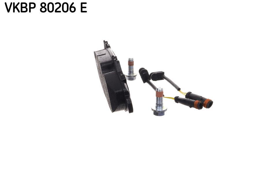 Jeu de 4 plaquettes de frein SKF ref. VKBP 80206 E